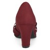 Journee Collection Women's Loren Comfort Insole Medium and Wide Width Round Toe Mid Block Heel Pumps - 3 of 4