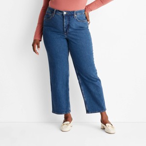 Women's Highest-Rise Straight Ankle Jeans - Universal Thread™ - 1 of 3