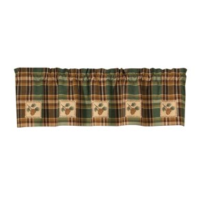 Park Designs Pinecone Patch Lined Valance - 1 of 3