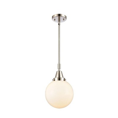 Beacon - 1 Light Stem Hung Mini Pendant In Industrial Style-12.63 Inches Tall and 8 Inches Wide