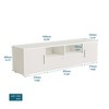 62.99" Stylish TV Stand with LED Light Belt, Open Cells and Metal Handle, Media Entertainment Center for 69" TV 4W - ModernLuxe - 3 of 4
