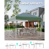 10x10 Pop Up Canopy Tent, Outdoor Tent with 3 Adjustable Height, Easy Set Up Canopy with 4 Sandbags & Carrying Bag for Camping - 2 of 4