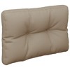 vidaXL Pallet Cushion - Taupe, 100% Polyester, Hollow Fiber Filling, 23.6"x15.7"x4.7" - Indoor/Outdoor Use - 4 of 4