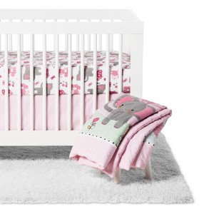 Bedtime Originals 3pc Twinkle Toes Crib Bedding Set - Pink