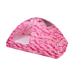 Pacific Play Tents Kids Pink Camo Bed Tent Twin Size - 1 of 4