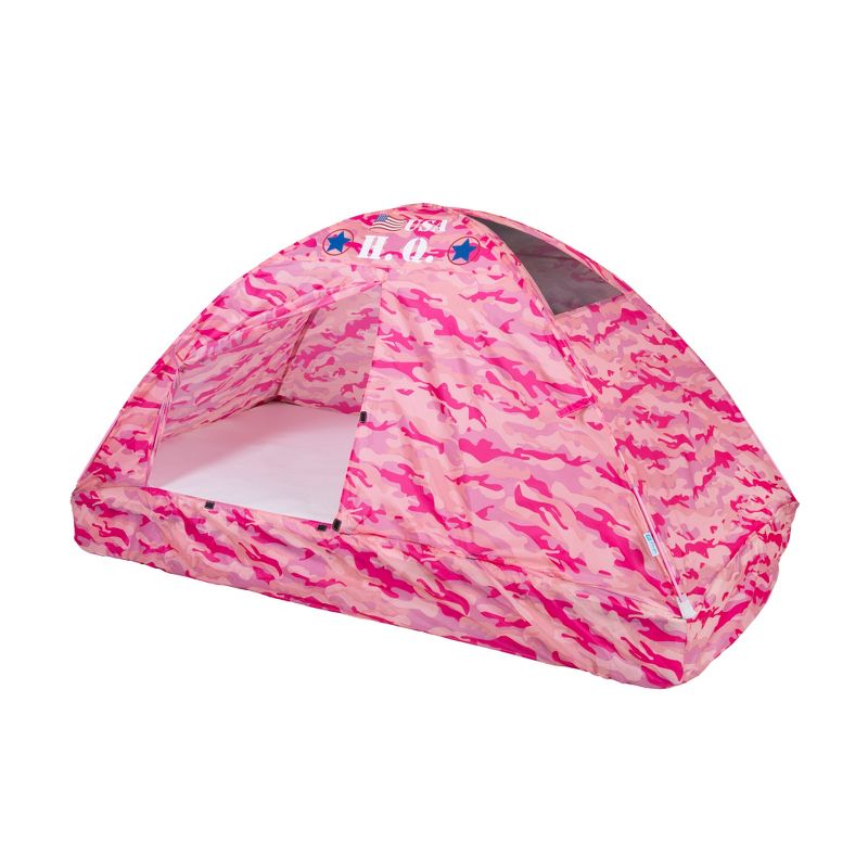 Pacific Play Tents Kids Pink Camo Bed Tent Twin Size, 1 of 17