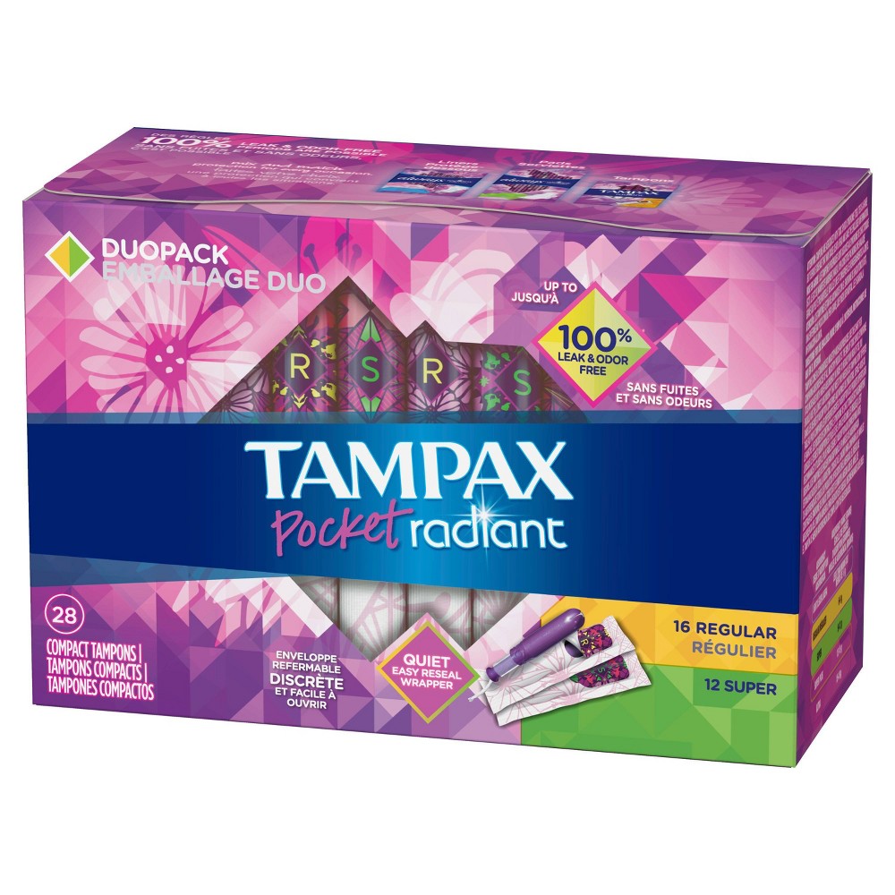 TAMPAX POCKET RADIANT DUO REGULAR SUPER