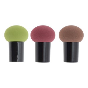 Unique Bargains Mushroom Head Powder Puff 3Pcs - 1 of 4