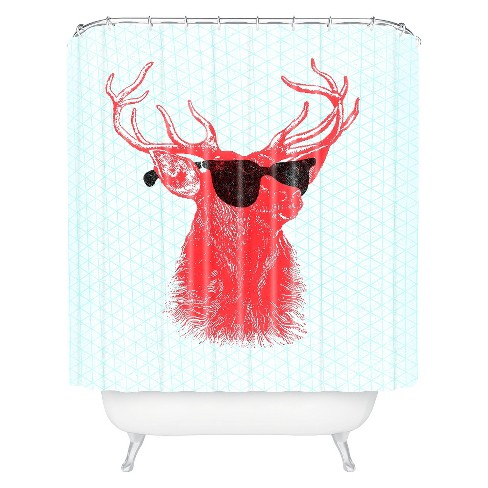 Young Buck Shower Curtain Red Deny Designs Target