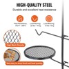VEVOR Swivel Campfire Grill, Fire Pit Grill Grate over Fire Pits, Heavy Duty Steel Grill Grates, 360° Adjustable Open Fire Cooking Equipment, Black - 4 of 4