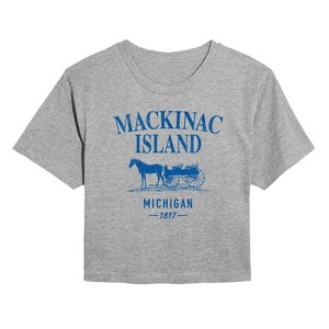 Women's - Instant Message - Mackinac Island Cropped Graphic T-Shirt - 1 of 4