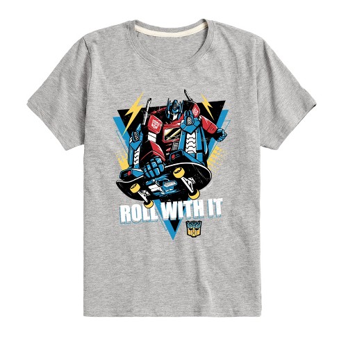 Boys' - Transformers - Roll With It Autobot Skateboard Short Sleeve Graphic T-Shirt - image 1 of 2