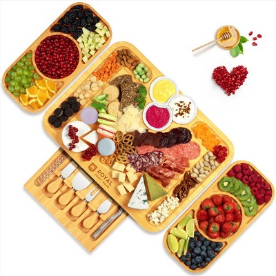 Royal Craft Wood Bamboo Cutting Board (two-tone Xl, 18”x12”) : Target