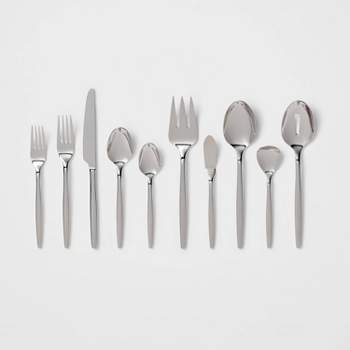45pc Atwater 18/10 Stainless Steel Flatware Set - Threshold Signature™