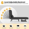 Tangkula Sofa Bed Folding Arm Chair Sleeper 5 Position Recliner Full Padded Lounger Couch - image 4 of 4