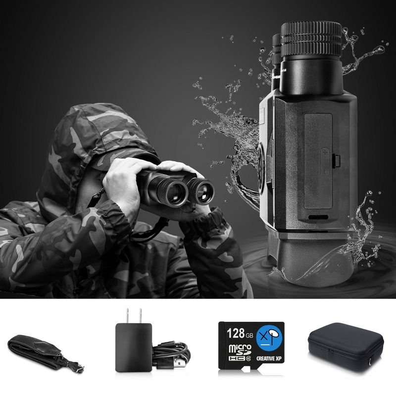 CREATIVE XP Night Vision Goggles - Military Tactical Thermal Binoculars w/ Infrared Lens - Digital Camera Recorder - GlassCondor Pro, 4 of 6