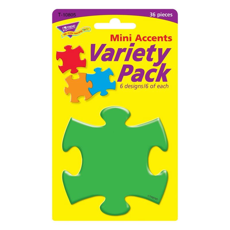 6pk Mini Accents Variety Pack Puzzle Shapes - TREND, 3 of 4
