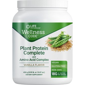 Plant Protein Complex & Amino Acid Complex by Life Extension  -  450 g Powder - 1 of 2