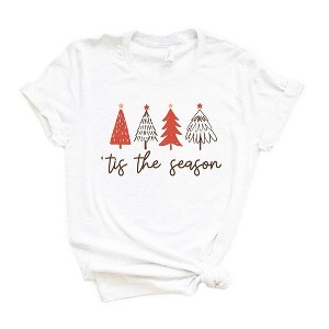 Simply Sage Market Women's Tis The Season Trees Short Sleeve Graphic Tee - 1 of 2