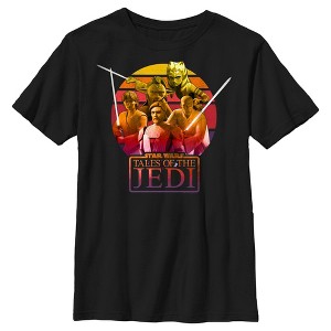 Boy's Star Wars: Tales of the Jedi Ombre Group T-Shirt - 1 of 4