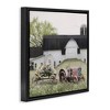 Stupell Industries Floral Tractor in Farmhouse Field Floating Frame Canvas Art - 2 of 4
