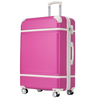 28 IN Luggage 1 Piece with TSA lock , Expandable Lightweight Suitcase Spinner Wheels, Vintage Luggage