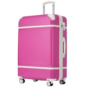 28 IN Luggage 1 Piece with TSA lock , Expandable Lightweight Suitcase Spinner Wheels, Vintage Luggage - 1 of 4