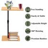 NicBex Adjustable C-Shaped End Table, Bamboo Side Table with Multi-Purpose Tray, End Tables Living Room, Natural Small Side Table with Slots - 4 of 4