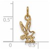 Black Bow Jewelry 14k Yellow Gold Plated Sterling Silver Sigma Kappa Greek Life Extra Small Pendant - 2 of 3