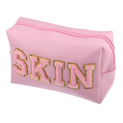 Pink Checkered Makeup Bag & Pencil Case Set - Aucuu – TweezerCo