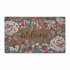 VCNY 1'6"x2'6" 'Welcome' Floral Loomed Outdoor Coir Doormat: Weather-Resistant, Stain-Resistant, Low Pile, Multicolor - 2 of 4