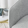 ROOMTEC Accent Arm Chair, Minimalist Style Leisure Backrest Chair, Living Room Barrel Chair, for Bedroom, Office - 4 of 4