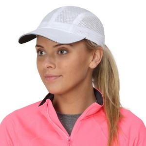TrailHeads Women’s Running Hat - Lightweight Mesh Summer Cap for hiking, golf, tennis, sports - 1 of 4