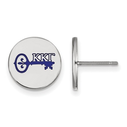 Black Bow Jewelry Sterling Silver Kappa Kappa Gamma Greek Life Stud Earring - image 1 of 3