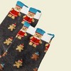 Cute Holiday Pattern Socks (Women's Sizes Adult Medium) - Dark Gray / Medium / from the Sock Panda - 3 of 3