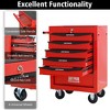 VASIP Rolling Metal Tool Chest with 4 Drawers, Steel Tool Chest Cabinet with Ball Bearing  Drawer Slides for Home,Garage - 4 of 4