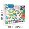 Brewster Dream Garden Off White Peel and Stick Wallpaper - 2 of 4