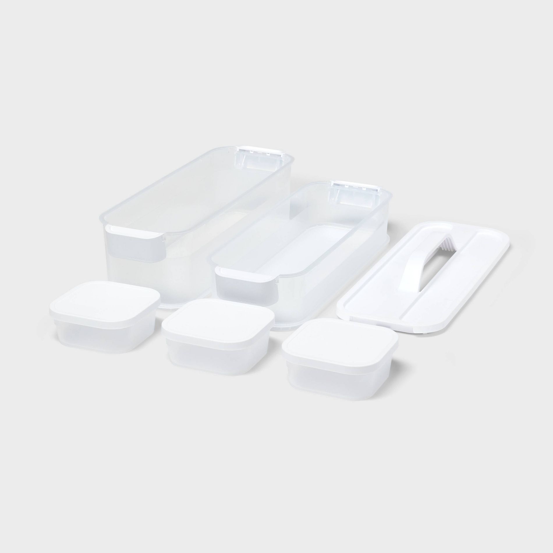 6pc Click in Place Slim Toolbox Kit Plastic Storage Home and Office Organization - Brightroom™​