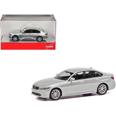 BMW 3 Series Silver Metallic 1/87 (HO) Scale Plastic Model Car by Promotex