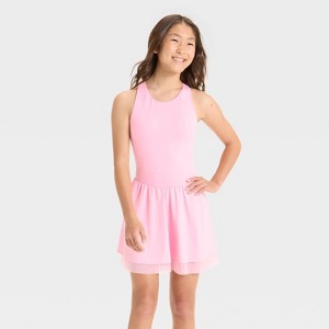 Girls' Knit Double Layer Dress - All In Motion™ - 1 of 3