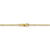 Black Bow Jewelry 1mm 14k Yellow Gold Diamond Cut Fancy Singapore Chain Necklace - 4 of 4