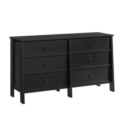 6 Drawer Trestle 2 Cartons Dresser Raven Oak - Sauder