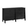 6 Drawer Trestle 2 Cartons Dresser Raven Oak - Sauder: Smooth Metal Runners, MDF Frame, 5-Year Warranty - 2 of 4