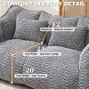 AENKYO Oversized Chenille Bean Bag Chair for Two People, Handle & Armrests - Large Lounger for Living Room, Gaming & Reading & Watching TV - 4 of 4