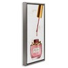 Stupell Industries Makeup Nail Polish Brush Gold & Pink, 11" x 25" - 3 of 4