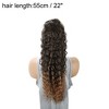 Unique Bargains Women's Latin American curly ponytail long hair Hair Extensions High Temperature Fiber 22IN 1 Pc - 4 of 4