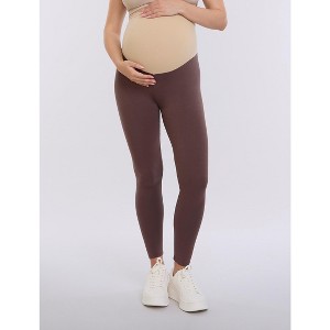 Women's Essential Stretch Secret Fit Over the Belly Maternity Leggings | Motherhood Maternity - 1 of 4