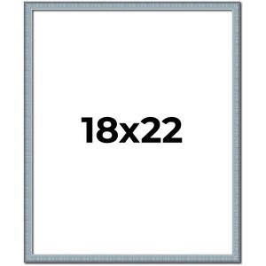 PosterPalooza | Textured Blue Picture Frame - UV Acrylic, Foam Board Backing, Hanging Hardware - 1 of 4
