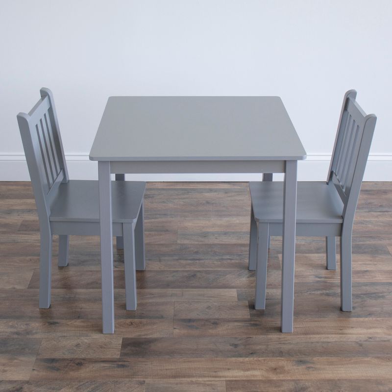 3pc Kids' Wood Table and Chair Set - Humble Crew, 4 of 7