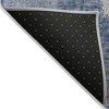 Navy Blue And Gray Abstract Washable Indoor Outdoor Area Rug - 4 of 4